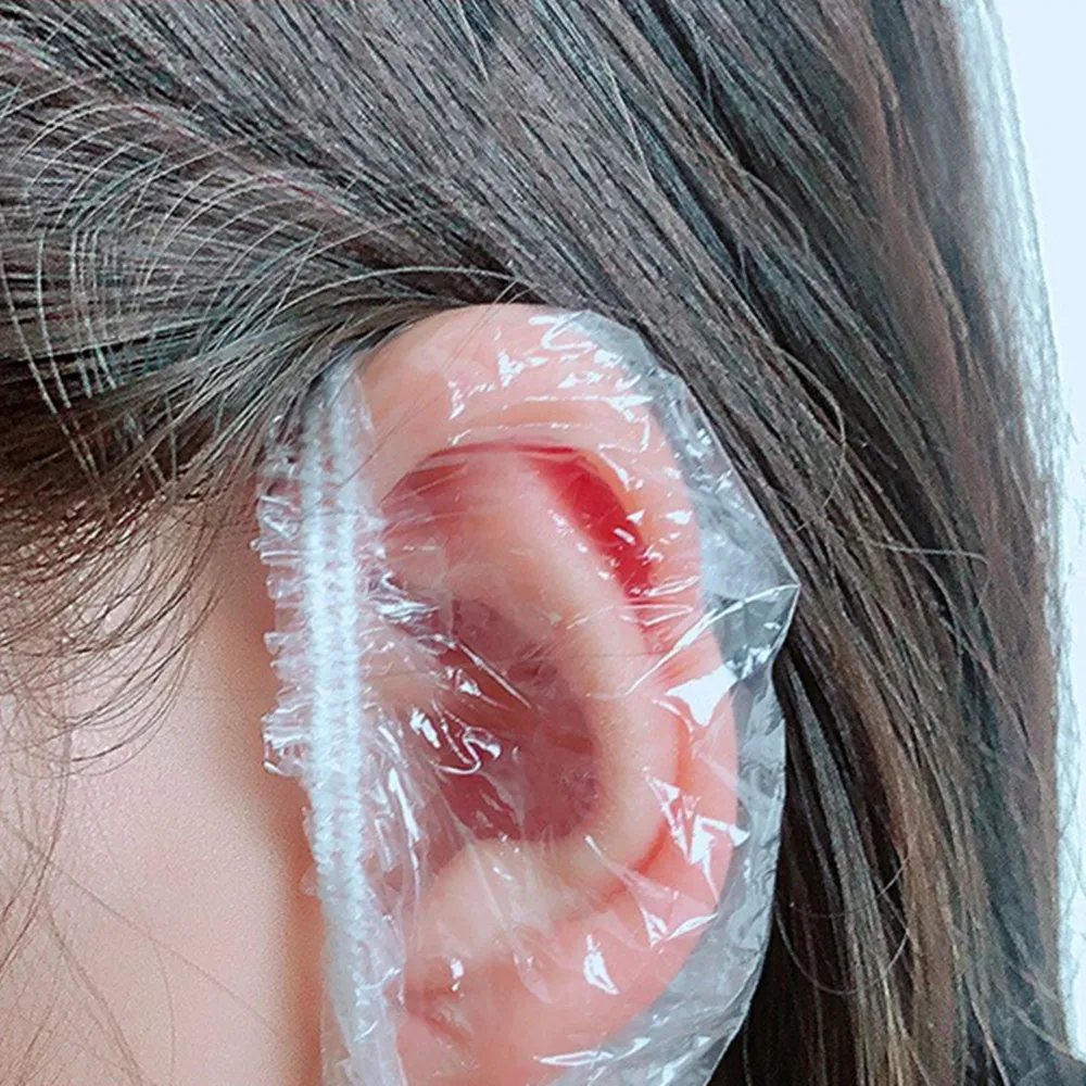 

100pcs disposable thickened ear tips, ear piercing, bathing, hair washing, water prevention, beauty, hair dyeing