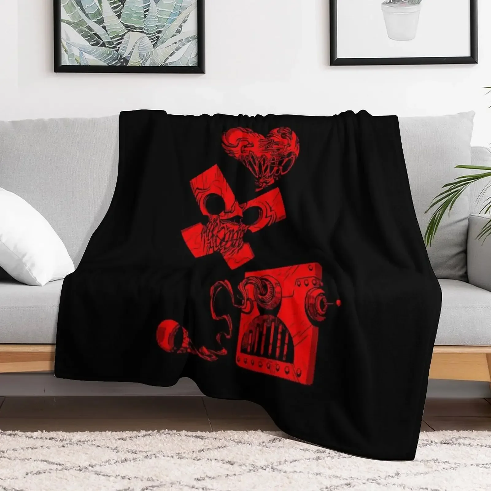 

Love death and robots Throw Blanket Bed Fashionable cosplay anime decorative Decorative Sofa Blankets Bed covers manga Blankets