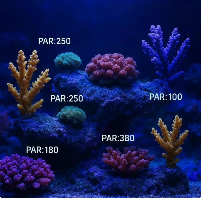 Fish tank PAR meter PAR value tester Coral irradiometer Underwater irradiometer Par meter Waterproof IP68