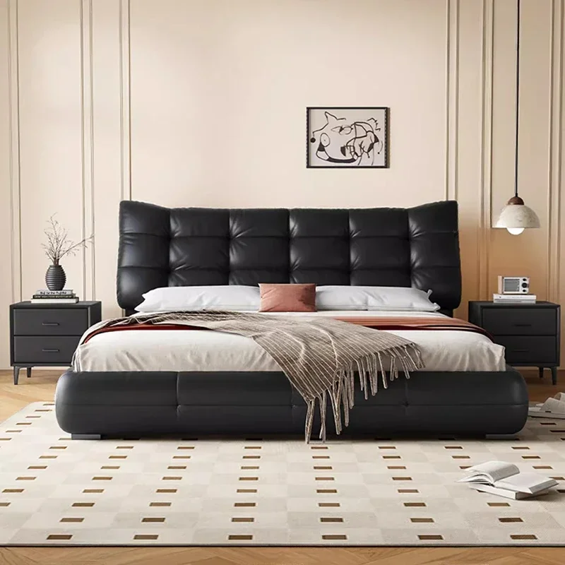 

Дизайнерская спинка, двуспальная кровать, черная королева, итальянский лифт, современная кровать для хранения вещей, королевские напольные ящики, мебель для спальни Cama De Casal