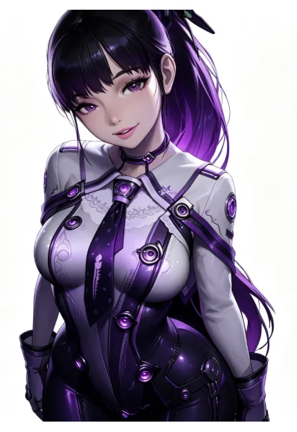 1Pc Sci-Fi Anime Girl Vinyl Car Sticker 16cm Waterproof Decal For Motorcycle Laptop Otaku Decor