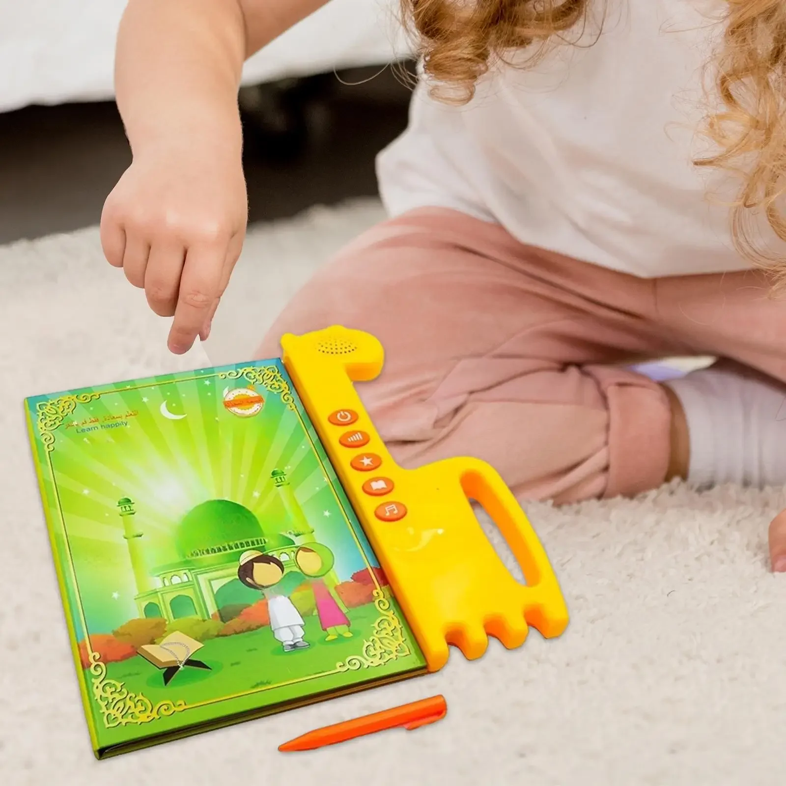 Libro di apprendimento arabo Giocattoli per lo sviluppo Parola araba Apprendimento Giocattolo educativo Giocattolo multifunzionale per bambini Regalo Ragazzi