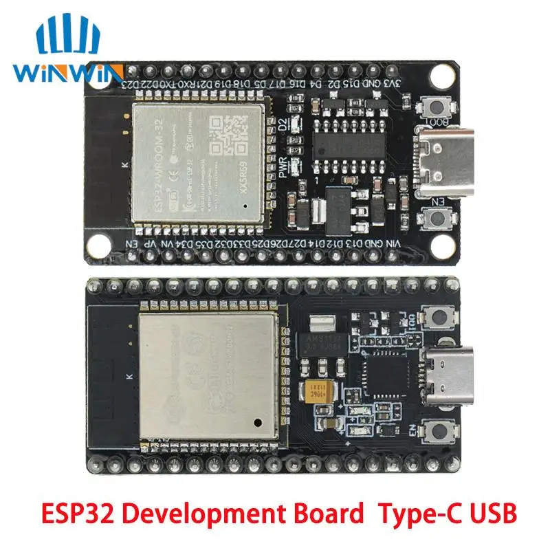 ESP32 Development Board TYPE-C USB CH340C WiFi+Bluetooth Ultra-Low Power Dual Core ESP32-DevKitC-32 ESP-WROOM-32 Expansion Board