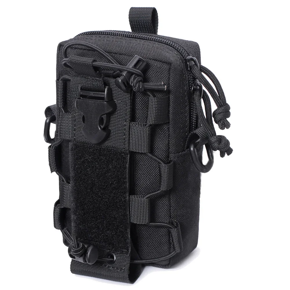 Tactical Molle Waist Bag Bottle Pouch Outdoor Vest Pack EDC Tools Mobile Phone Holder Case Hunting Accessory Storage Bag