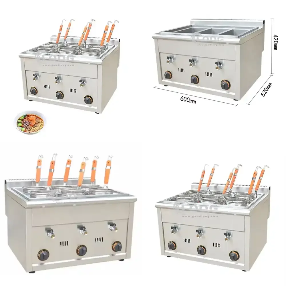 High Quality Restaurant Noodle Boiler Cooking Machine LPG Desktop Pasta Cooker for Commercial Use