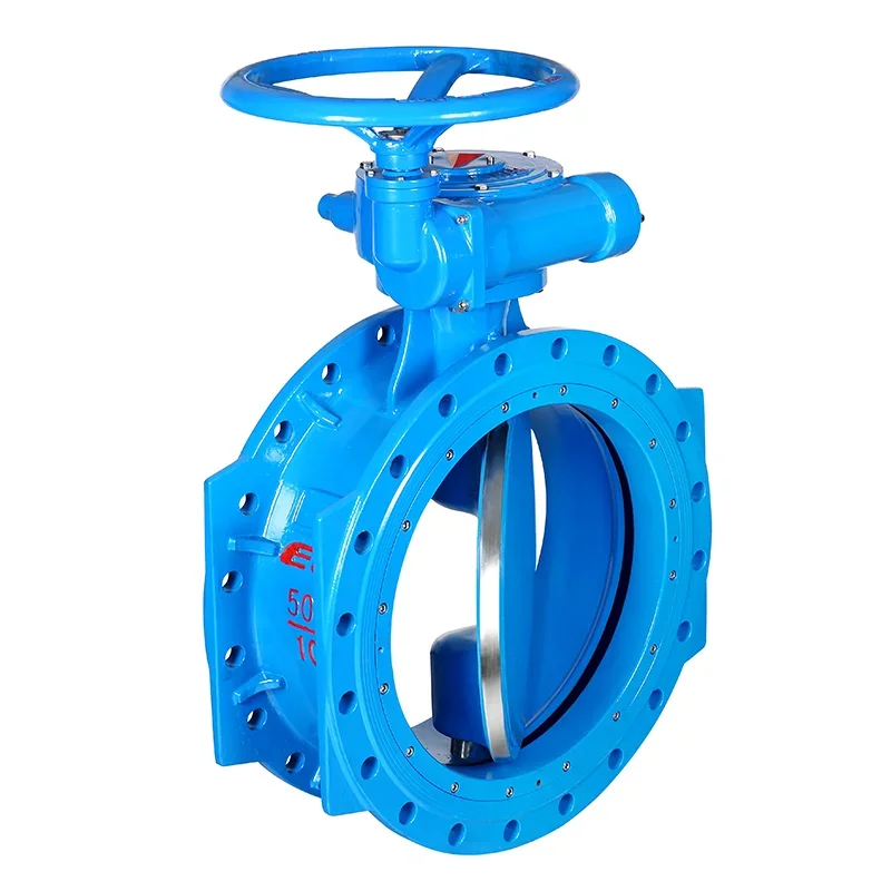 Pneumatic butterfly valve with big size