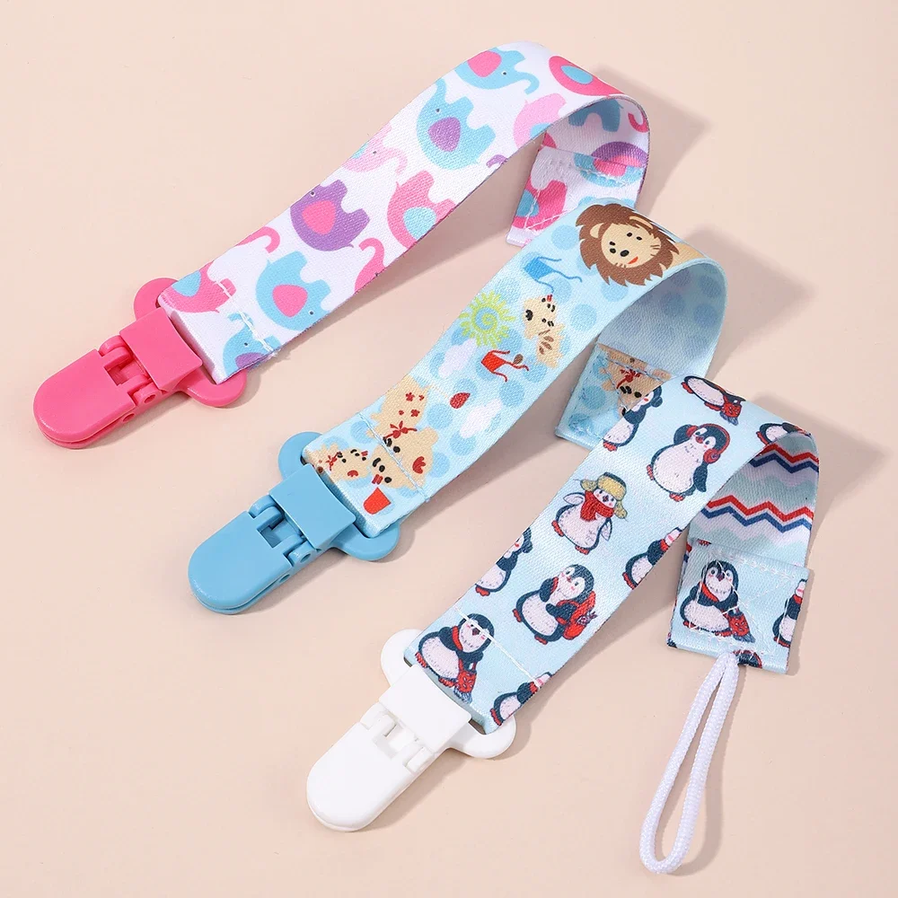 1 Stuks Vaste Knoop Baby Cartoon Fopspeen Clips Kettingen Lint Fopspeen Kettingen Anti-Druppel Gesp Riem Voor Fopspeen Baby Voeding Cadeau