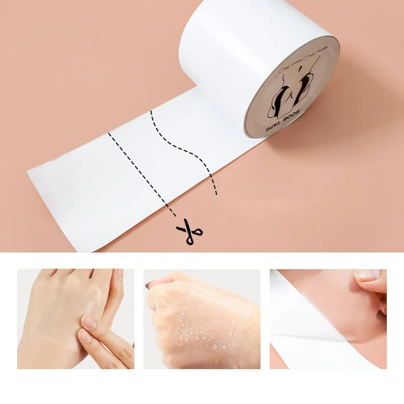 1 Roll 5M Women Transparent Breast Nipple Covers Push Up Chest Patch Body Invisible Lift Tape Adhesive Bras Sexy Bra Pasties