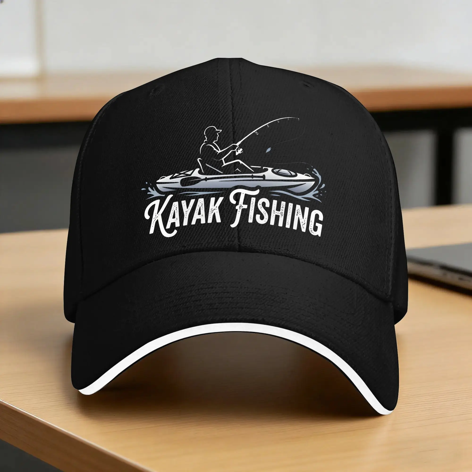 Kayak Fishing Baseball Cap Kayak Fisherman Couple Women Trucker Hat Summer Fashion Tennis Skate Dropshipping Baseball Caps