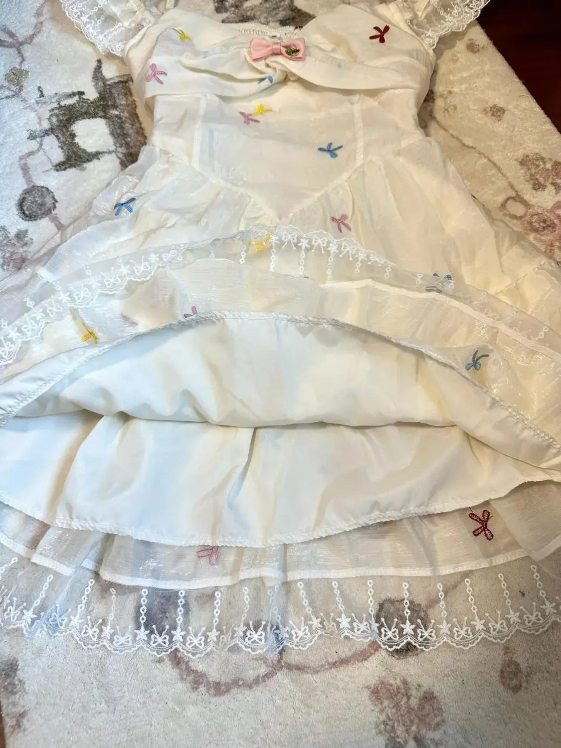 Summer Y2k Dresses Women Clothes Sweet Girl Cute White Korea Slim 2000s Lace Bow Short Dress Kawaii Harajuku Gothic Dress 2025