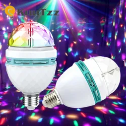 E27 Colorful Auto Rotating Magical Ball Light Atmosphere Lamp AC85-265V KTV Bar Disco DJ Party Stage Light Effect Projector Lamp