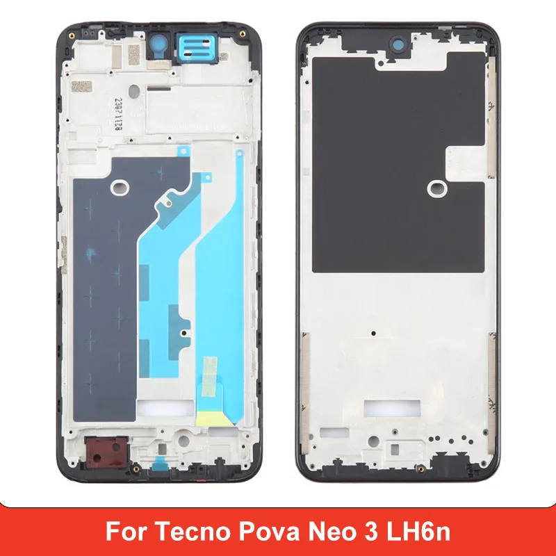 Front Housing LCD Frame Bezel Plate for Tecno Pova Neo 3 LH6n Front Housing Repair Replacement Part