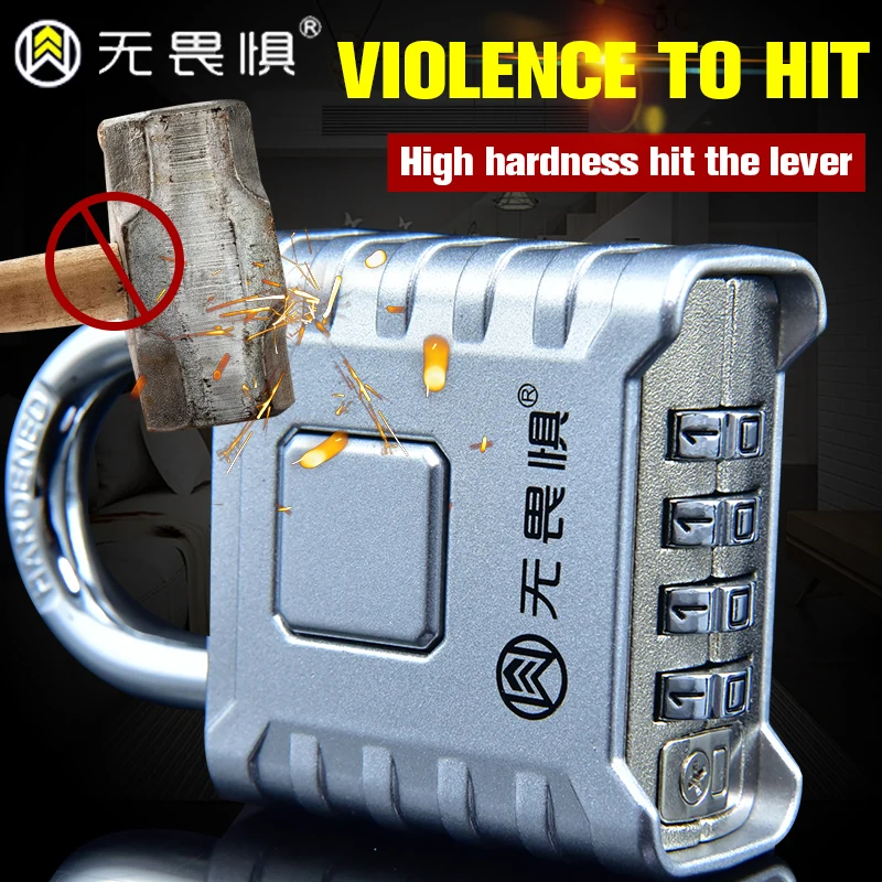 قفل مجمع معدني كبير مضاد للسرقة، قفل، مقاوم للماء، قفل نافذة مضاد للصدأ ومضاد للسرقة، وسادة باب المستودعات الخارجية