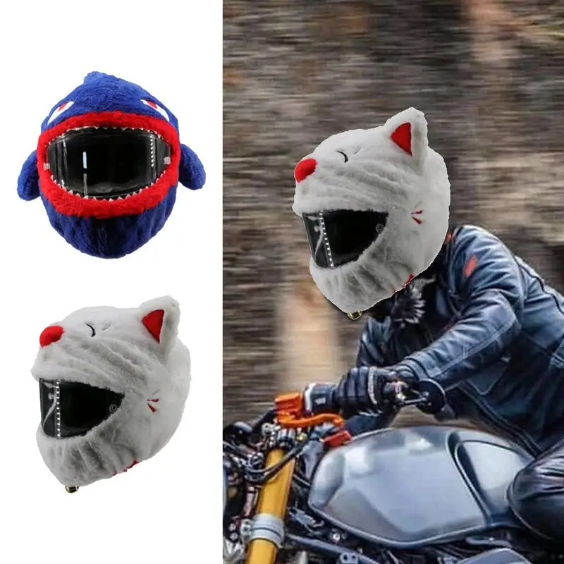 

Motorcycle Helmet Covers Funny Cartoon Plush Protective Helmets Covers Creative Full Face Covers Motorcycles Accessories