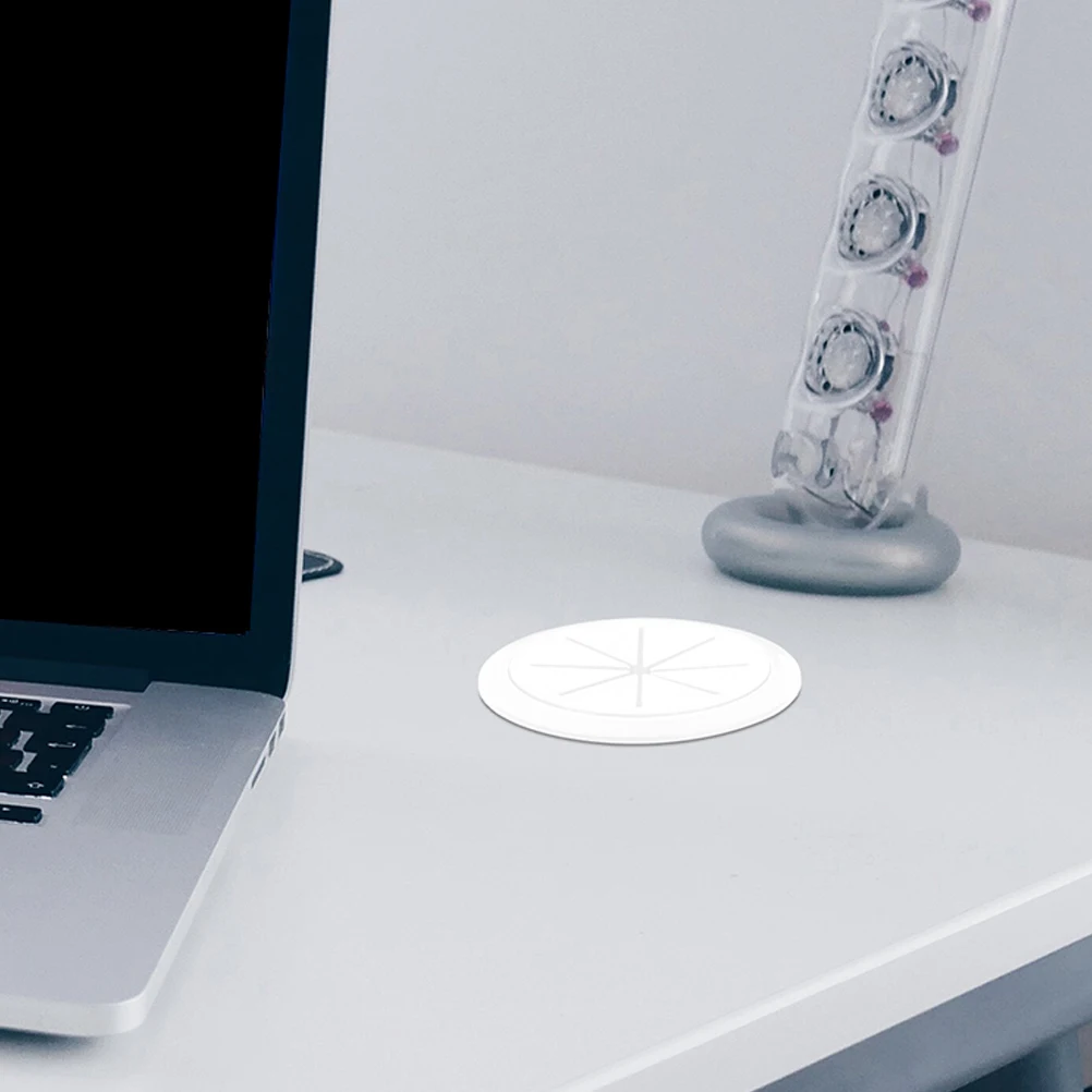 

4Pcs Cable Hole Covers Desk Wire Grommets Plastic Round Cord Hole Cover Desktop Wire Organizer Office Computer Cable Management