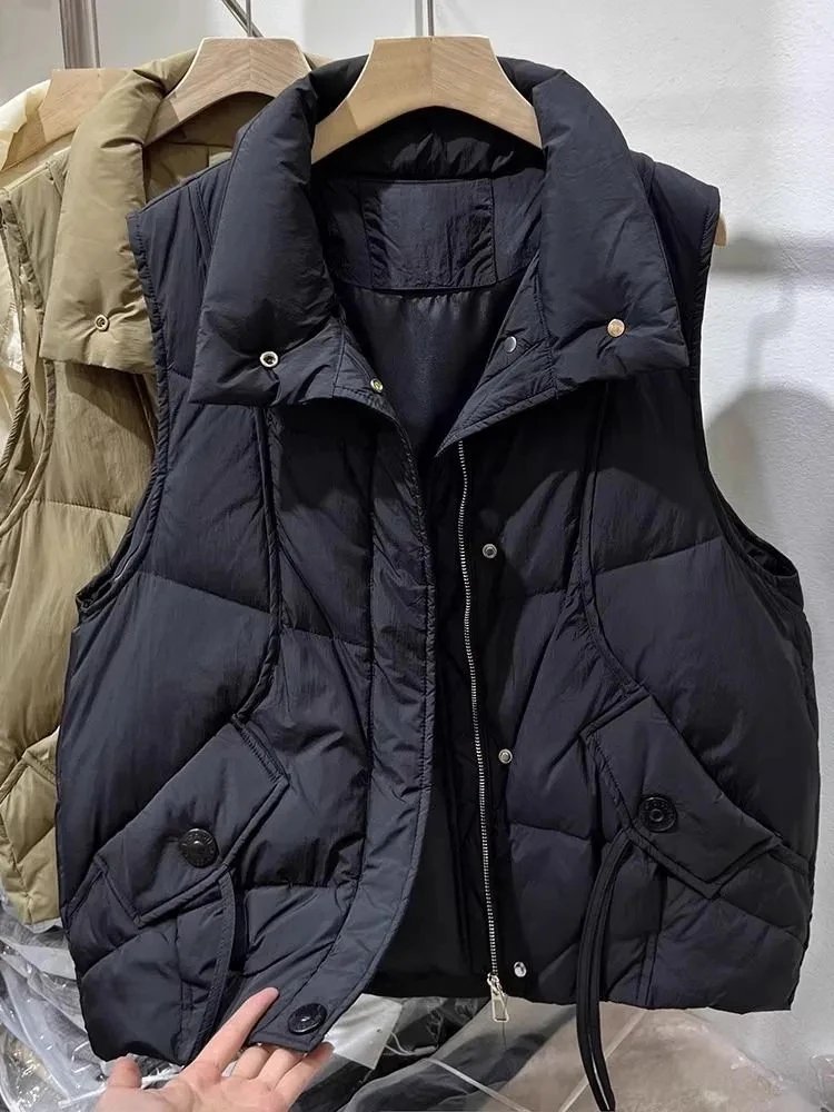 2025 Moda Calda Piumino da Donna Autunno Inverno Allentato Imbottiture Gilet di Cotone Abbigliamento Esterno Piumino Cappotto di Pane
