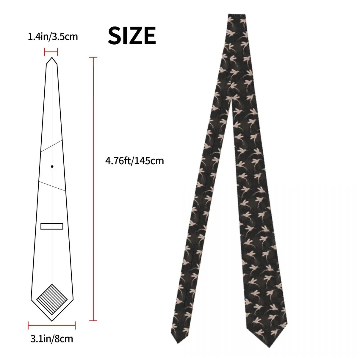 Animals Birds Tie New Fashion Pattern Neck Ties Classic Elegant Collar Tie Unisex Adult Leisure Necktie Accessories