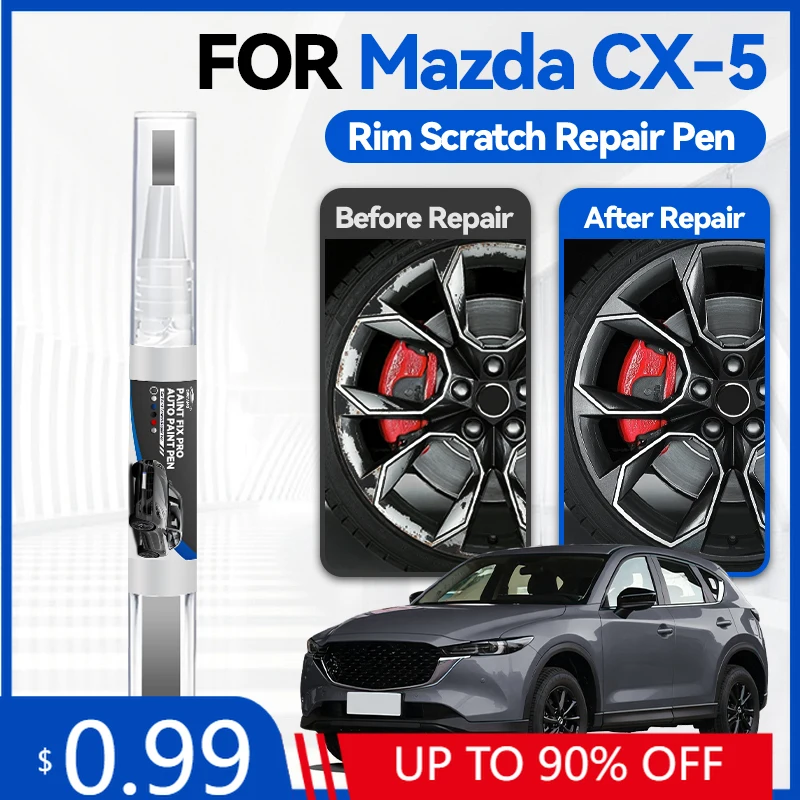 

Карандаш для подкраски колесных дисков Mazda CX5 2012-2025 KE KF, средство для ремонта царапин, аксессуары для авто, черный
