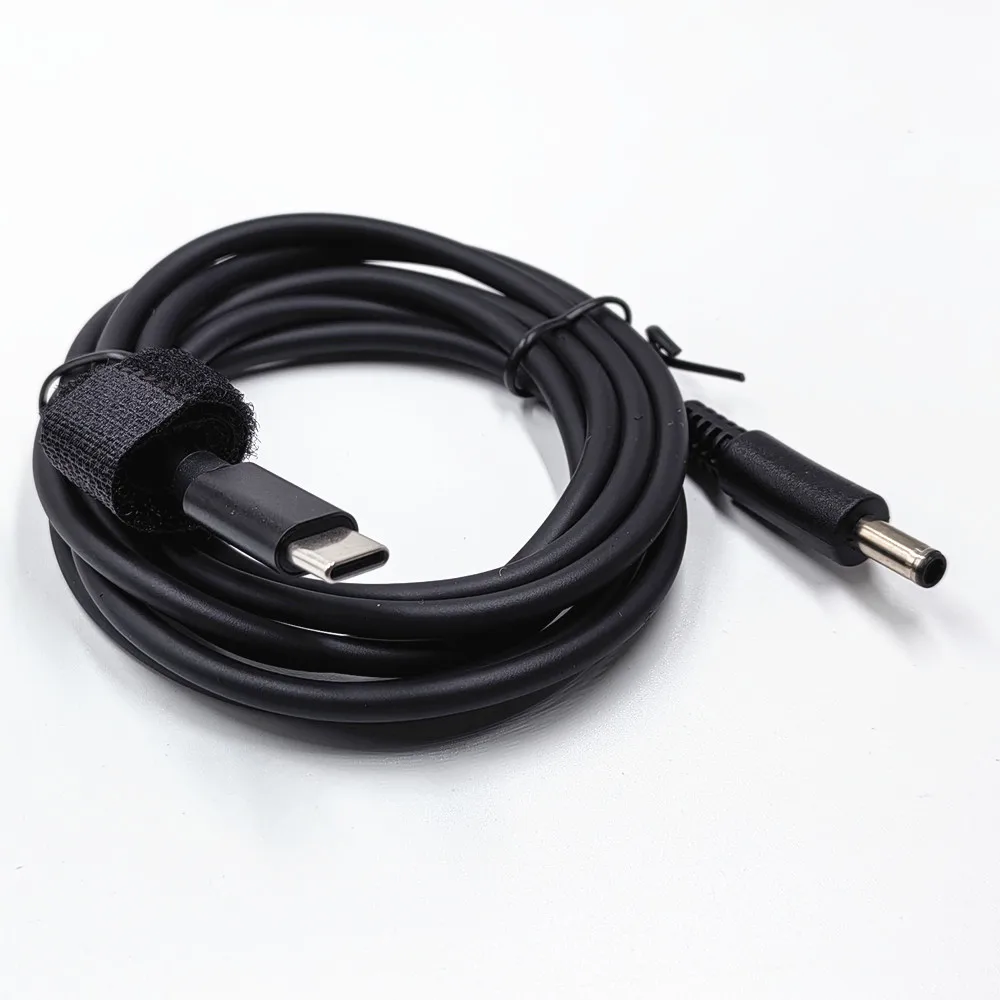 USB C Type-C Fast Charging PD 4.5*3.0mm Power Converter Cable Cord for Dell Microsoft Laptop Cable 1.5m