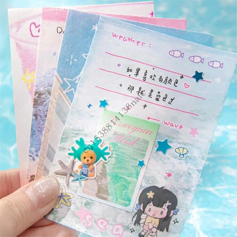 594F Multifunctional Message Paper Lovely Memos Pad Practical Note Pad Paper Pads