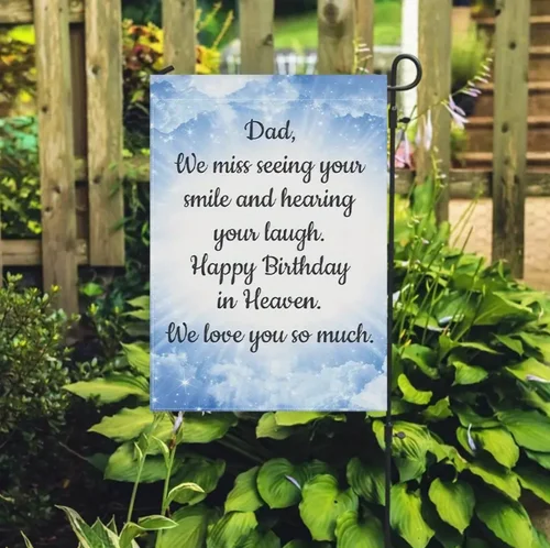 Dad Memorial Garden Flag-Double-Sided, 12