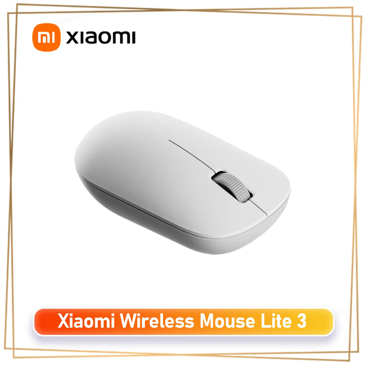 Xiaomi Wireless Mouse Lite 3, 2.4G Wireless, 45g Ultra Lightweight, 1000 DPI, Silent Click, Ergonomic Portable Mouse for Laptop