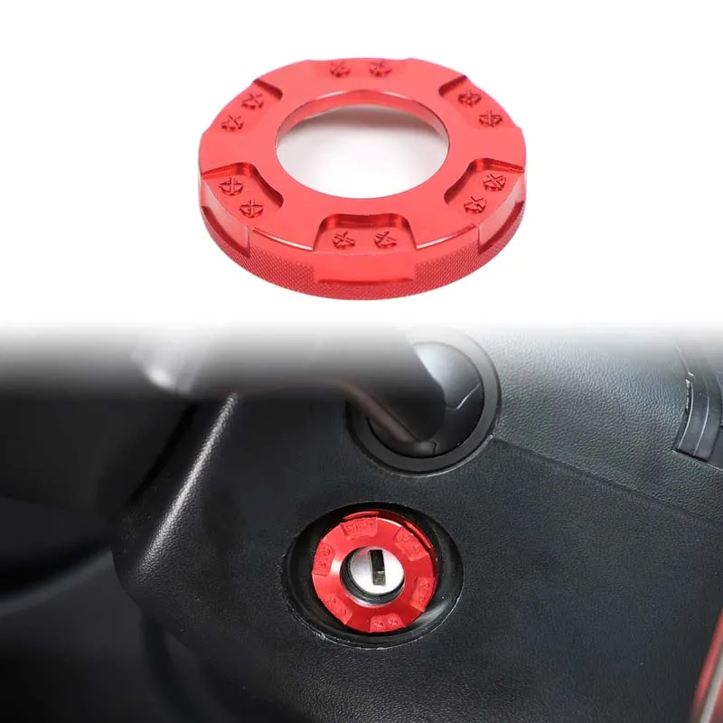 

For SEAT Leon MK2 2008-2012 Aluminum Alloy Car Engine Ignition Switch Keyhole Decorative Ring Car Interior Accessories