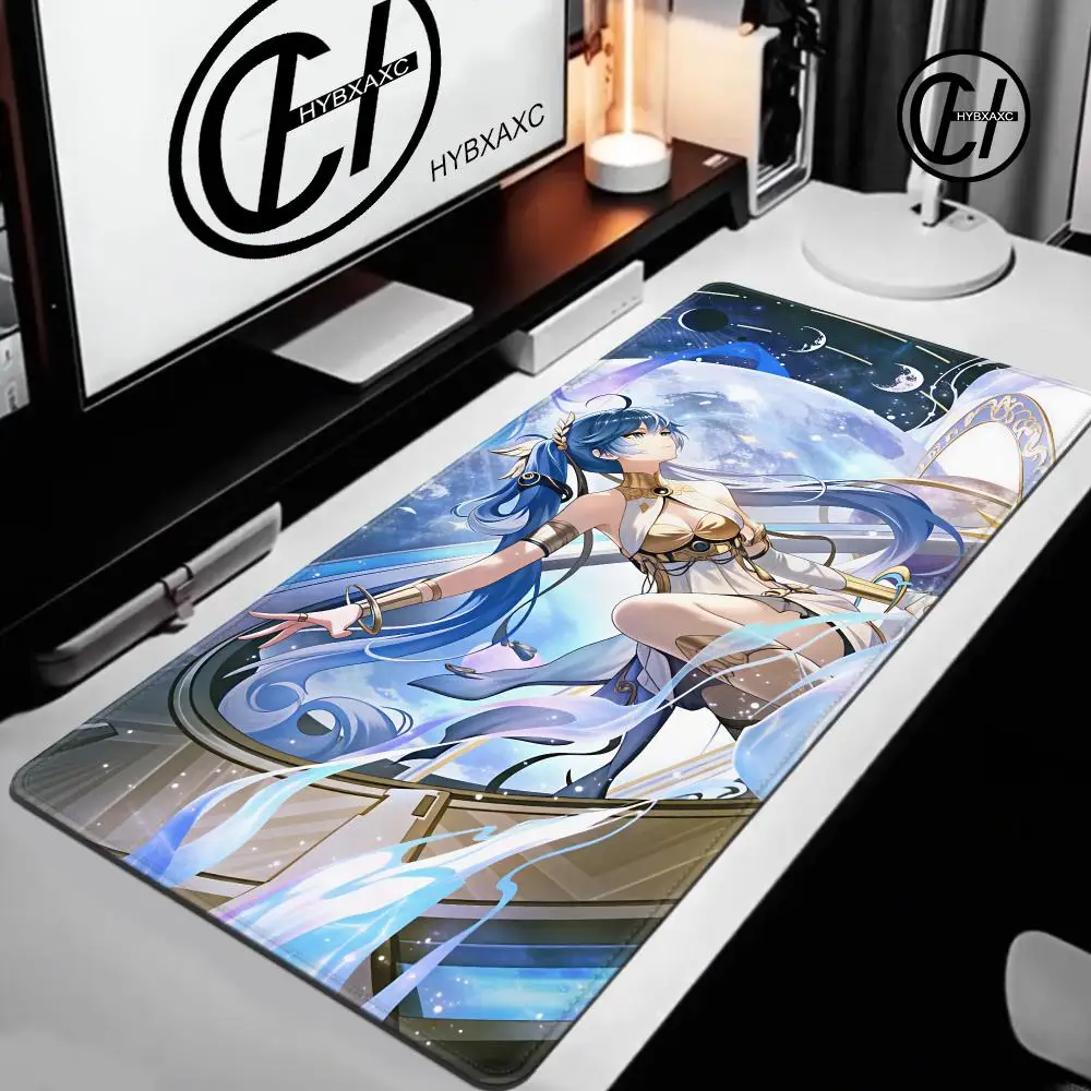 Iuno Wuthering Waves Game Mouse Pad Non-slip Thickened Large Writing Lockedge Office Student Gaming Cushion MousePad