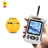 Lucky FFW718& FFW718LA Wireless Portable Fish Finder 45M/135FT Sonar Depth Sounder Alarm Ocean River Lake