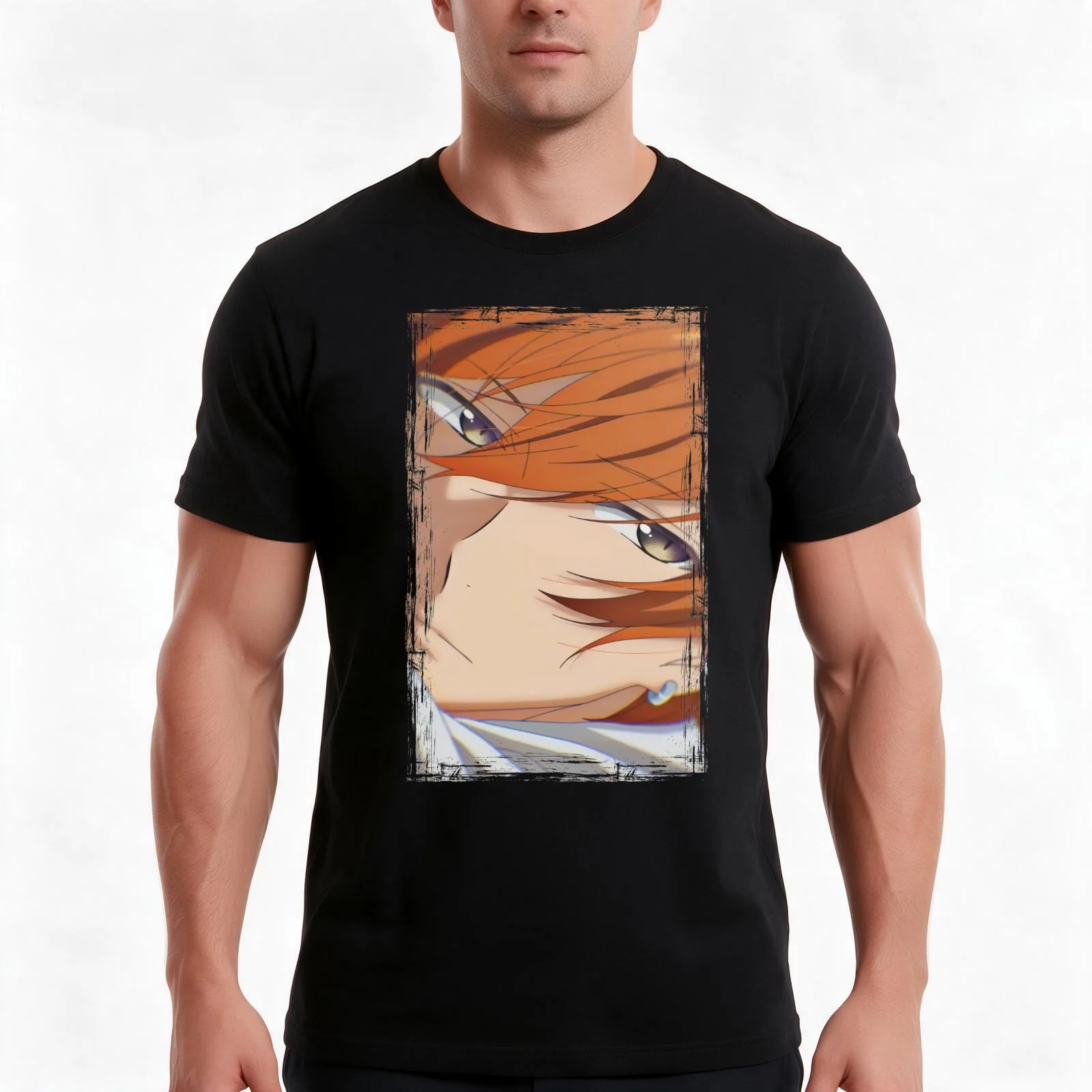 Sasaki and Miyano - sasaki eyes T-Shirt, Summer Casual Cotton Tee, Oversized Streetwear Tops, Vintage Graphic Print, 100% Cotton