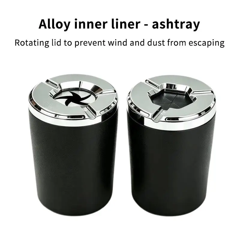 Car Ashtray Anti-fly Ash with Cover High-grade Sense Artifact for Automatic Men's Cars Car Interior Accessories Rotate The Cover
