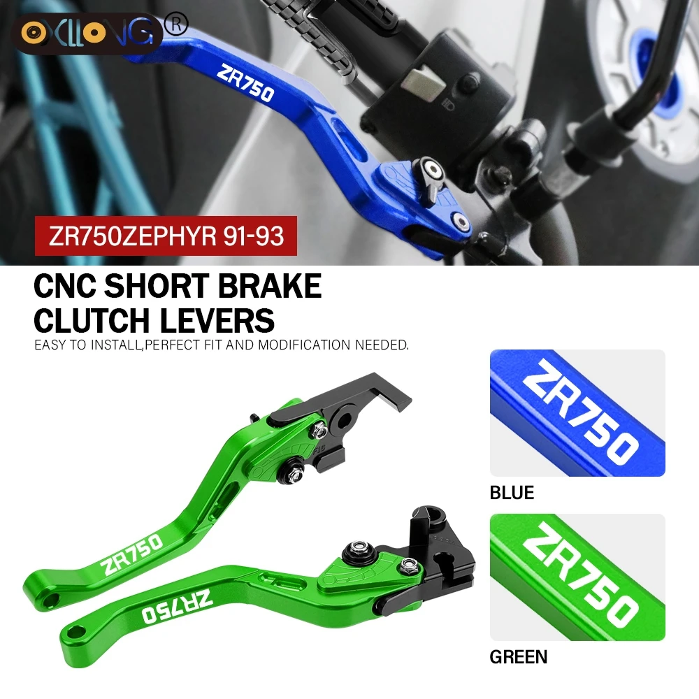 

CNC Aluminum Motorcycle Short Brake Clutch Levers Accessories Parts For Kawasaki ZR750 ZEPHYR 1991 1992 1993