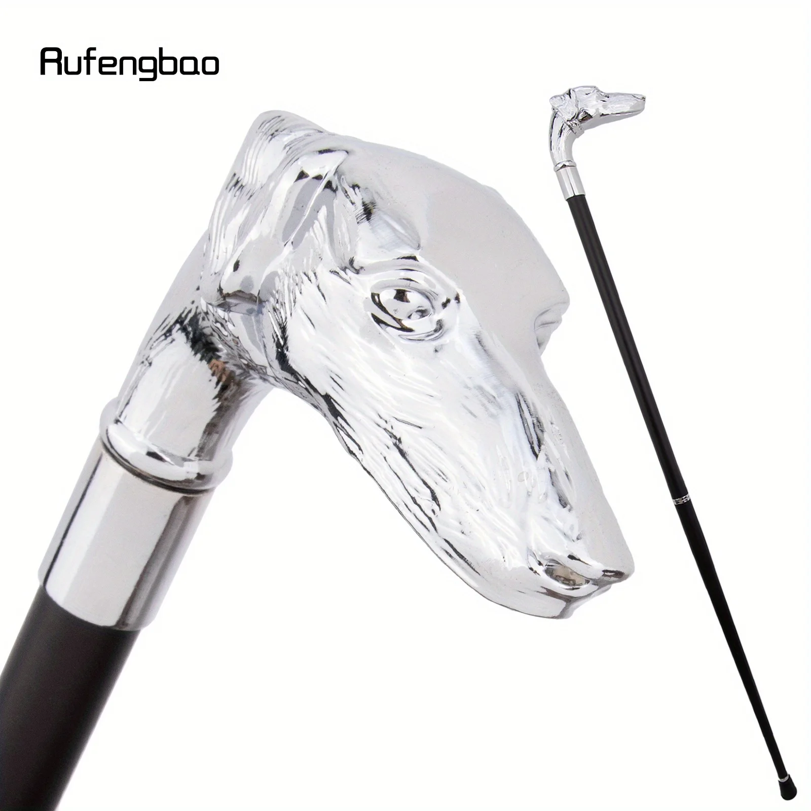 

Белая собака, колбаса, голова собаки, трость, модная декоративная палочка, элегантная ручка-трость для косплея, Crosier Performance, сценическая трость 93 см