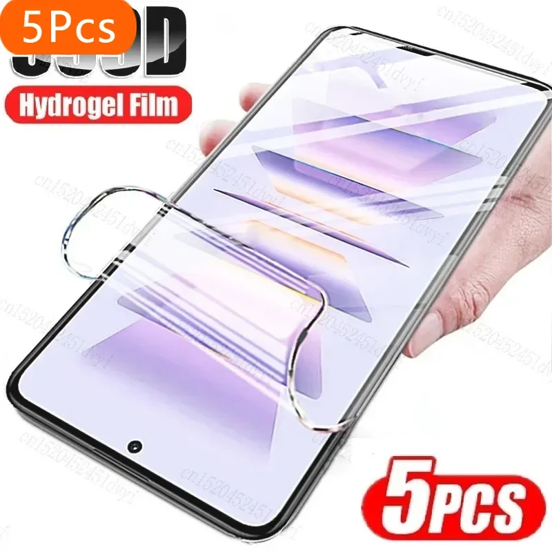 5PCS For Xiaomi Redmi K60 Ultra Full Glue Cover Screen Protectors For Redmi K60e K20 K30 K50 K40 Gaming K40S Pro Film