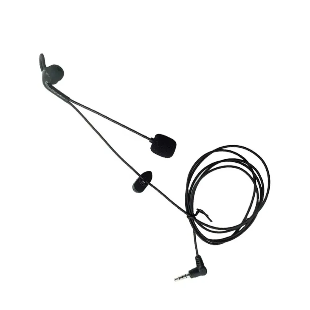 

3.5mm Plug Referee Intercom Headset Football Referee Motorcycle Referee Earphone Black Judger Use Interphone Headphone