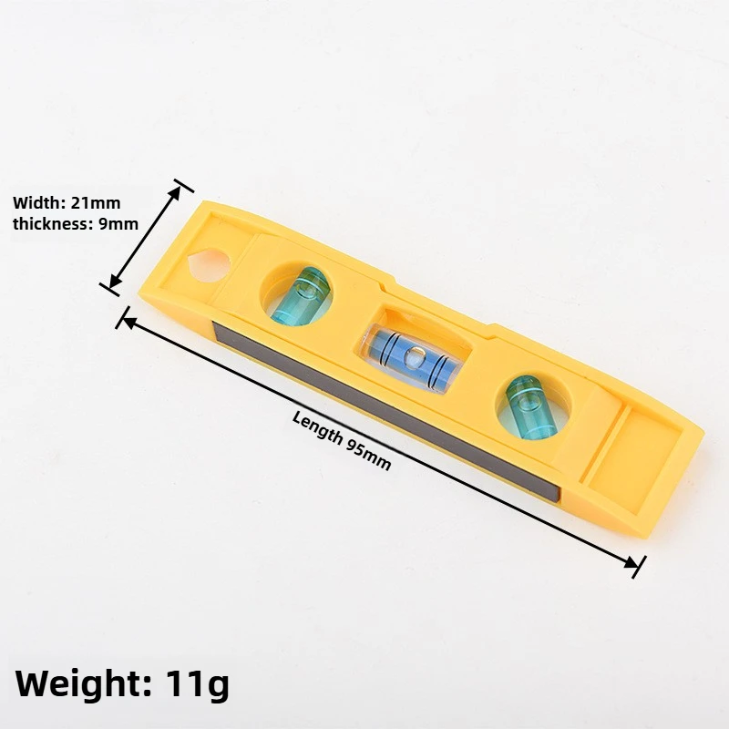 Mini 3 Bubble Level with Keychain Bubble Level Vertical Horizontal Gradienter Measuring Furniture Appliance Installation Level