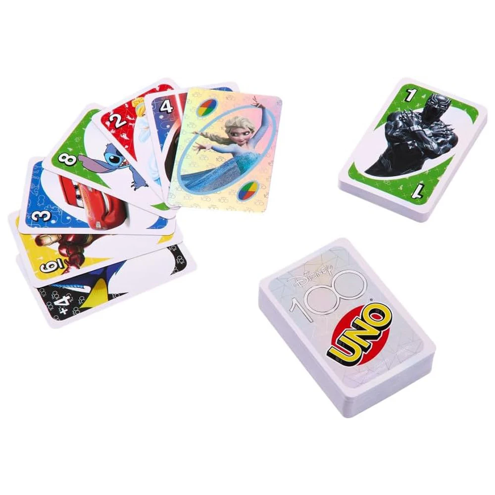 Mattel Games UNO Mickey Mouse Family Funny Entertainment Board Game Fun Playing Cards Gift Box Uno Card Game