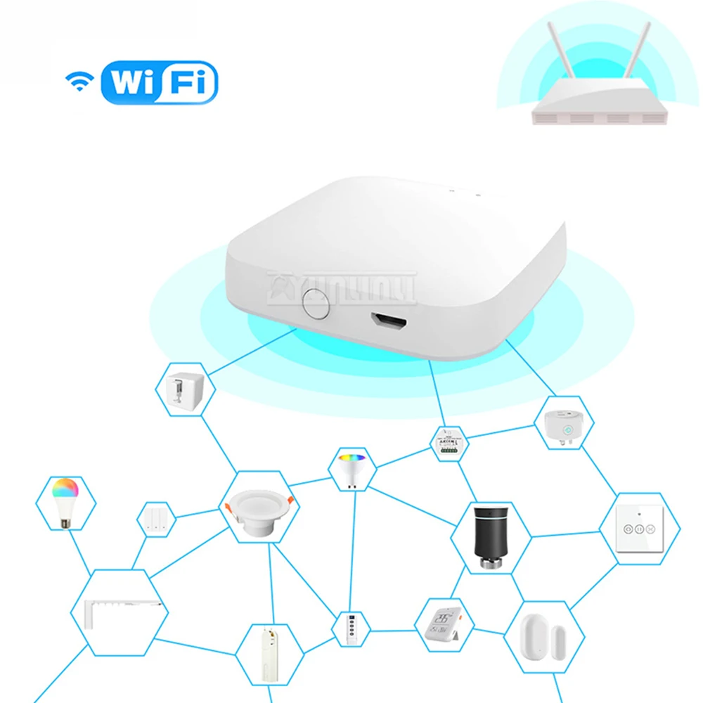 Bluetooth Graffiti Smart Home Wireless Dual Mode Gateway App Timed Multi Mode Smart Gateway