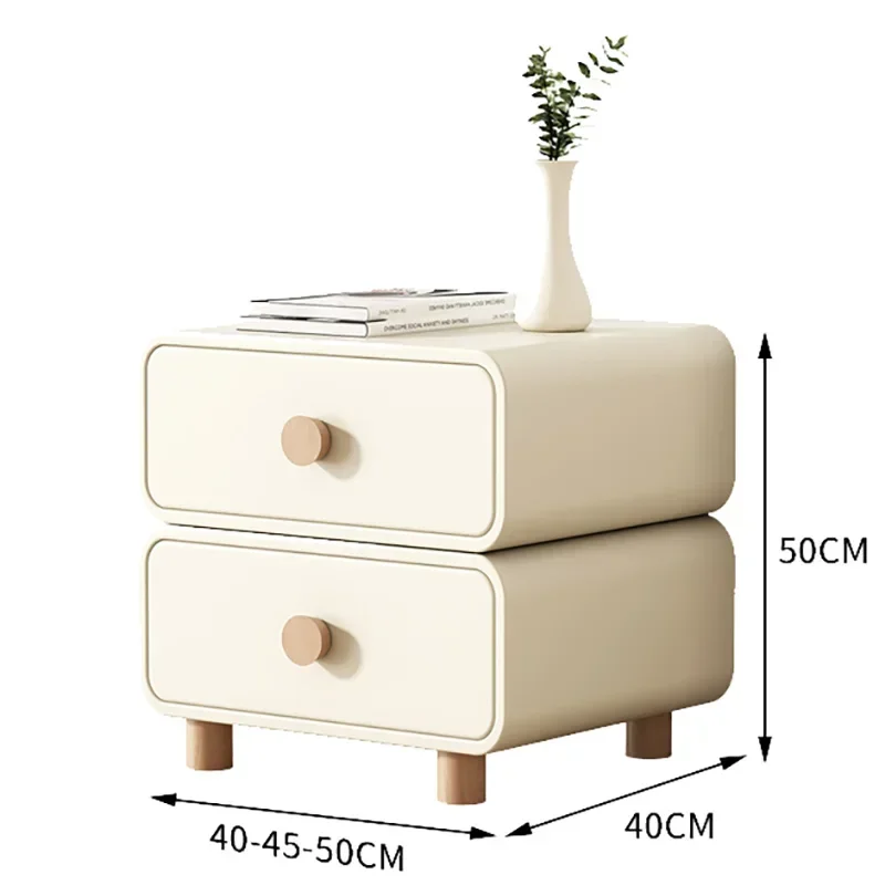 Storage Space Saving Nightstand Luxury Beautiful Wood Nightstand Drawer European Mesita De Noche Dormitorio Furniture Decoration