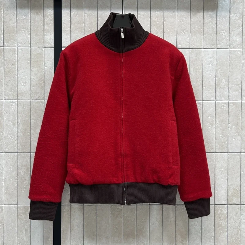 

Высококачественная женская разноцветная короткая куртка в клетку с воротником-стойкой и вышитой молнией, осеннее пальто 2592606