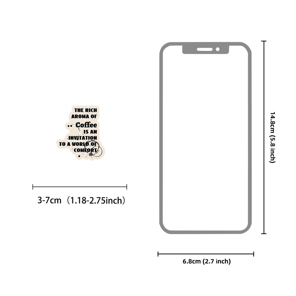 20pcs Vintage Coffee Pattern Stickers for Notebooks, Water Bottles, Suitcases and Cell Phones, Wall Stickers, Envelopes