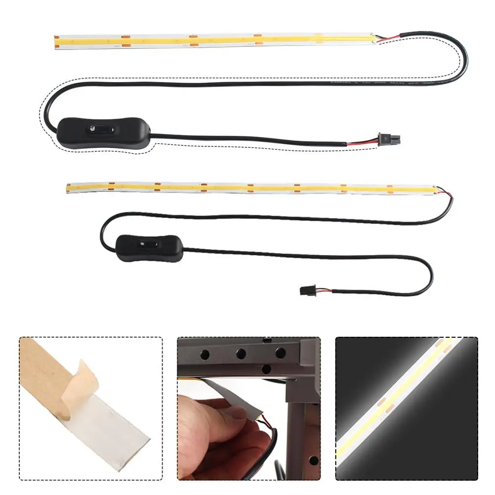 Barra de luz LED con adaptador conectado para impresora 3D, accesorio de iluminación para Bambu Lab Tauzhu A1/A1 Mini, E3G4
