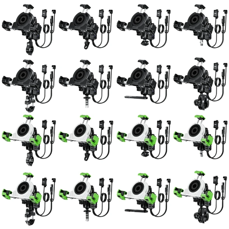 

Крепление для телефона на мотоцикле, держатель для крепления на руль заднего вида с USB C, быстрая зарядка для мобильного дюйма