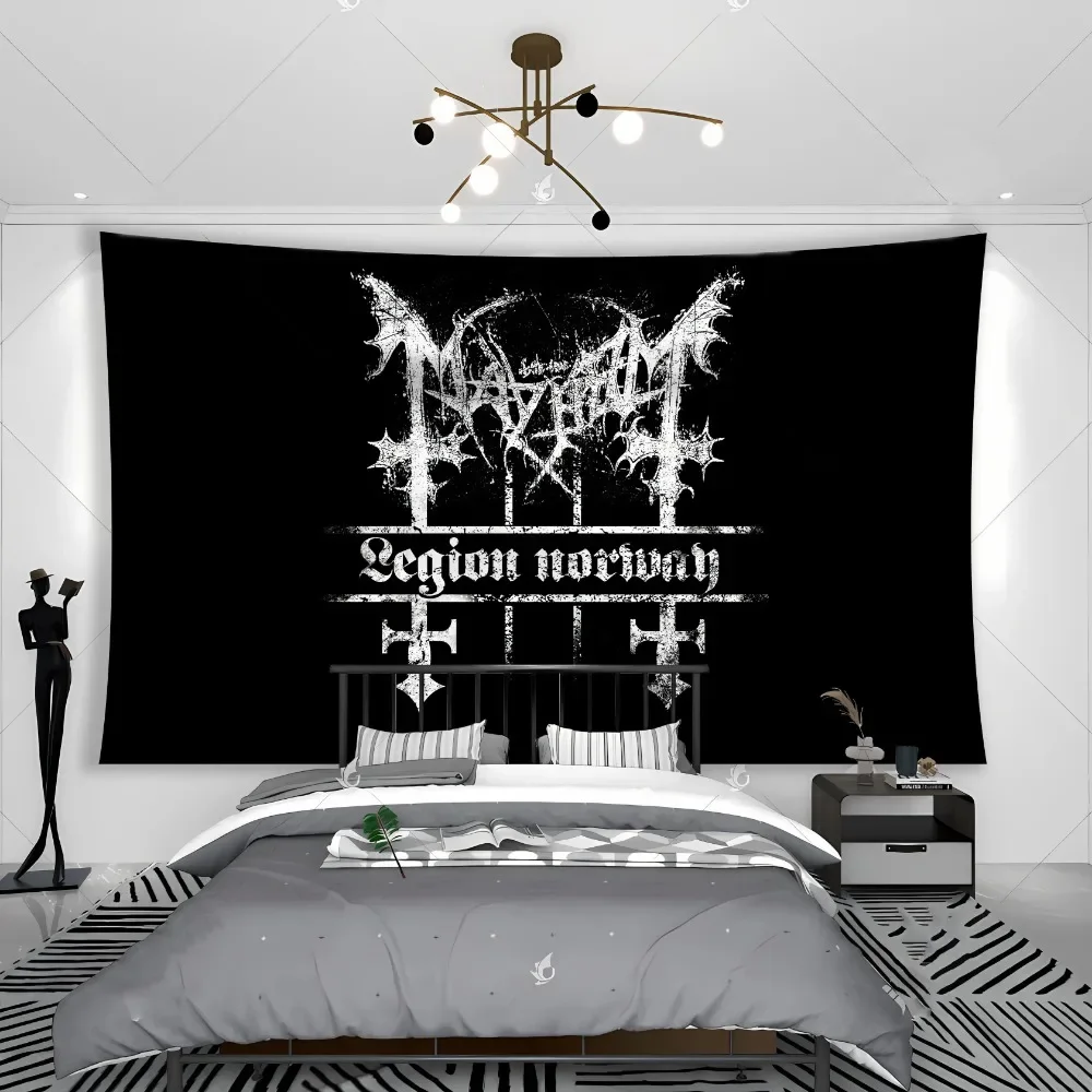 Mayhem Flag Dead Morbid Norwegian Black Metal Euronymous Hellhammer Women Men Tapestry Flag Banner