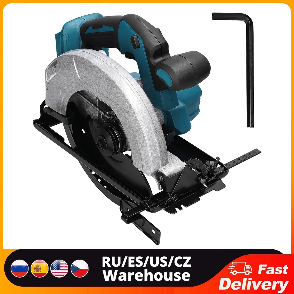 

7inch Brushless Electric Circular Saw Cordless 57mm Carpentry Woodworking Accessory Wood Board Cutting Machine Electric Saw