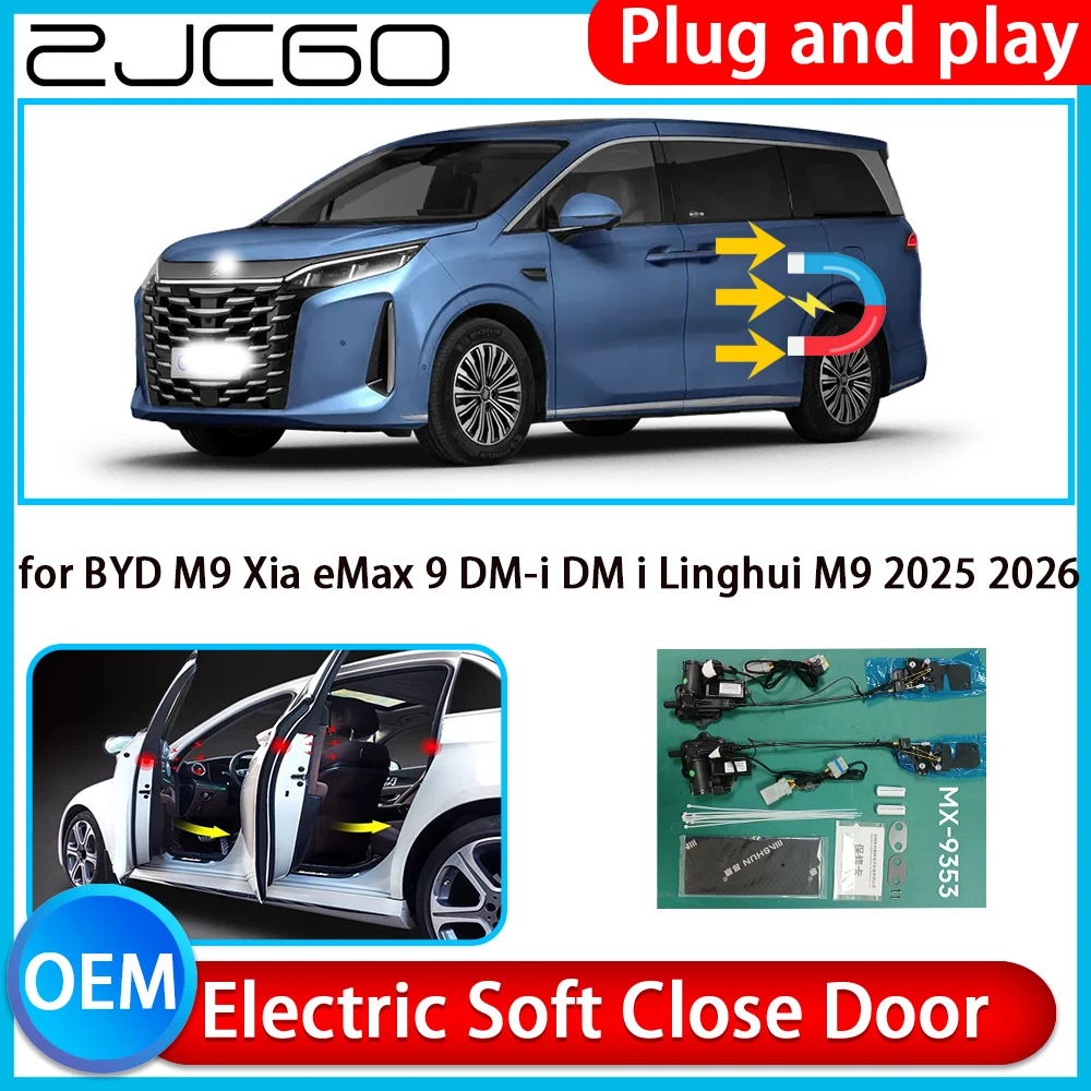 

for BYD M9 Xia eMax 9 DM-i DM i Linghui M9 2025 2026 Soft Close Door Power Latch Electric Door Catch Soft Closing Assist System