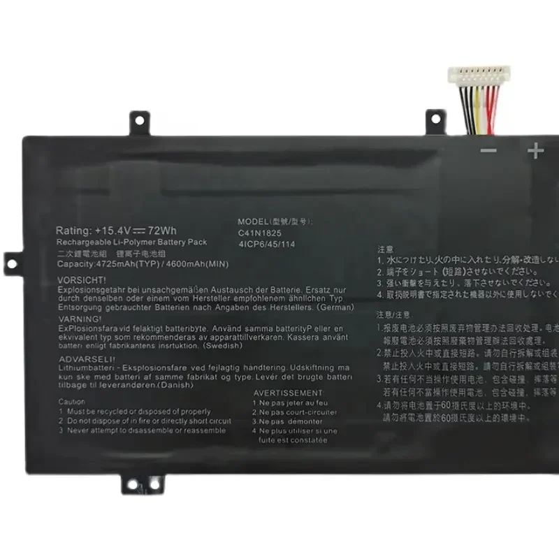 JGTM C41N1825 15.4V 72Wh Replacement Laptop Battery For Asus VivoBook 14 X403FA I403FA X403FA-EB121 H522D Series Batteries