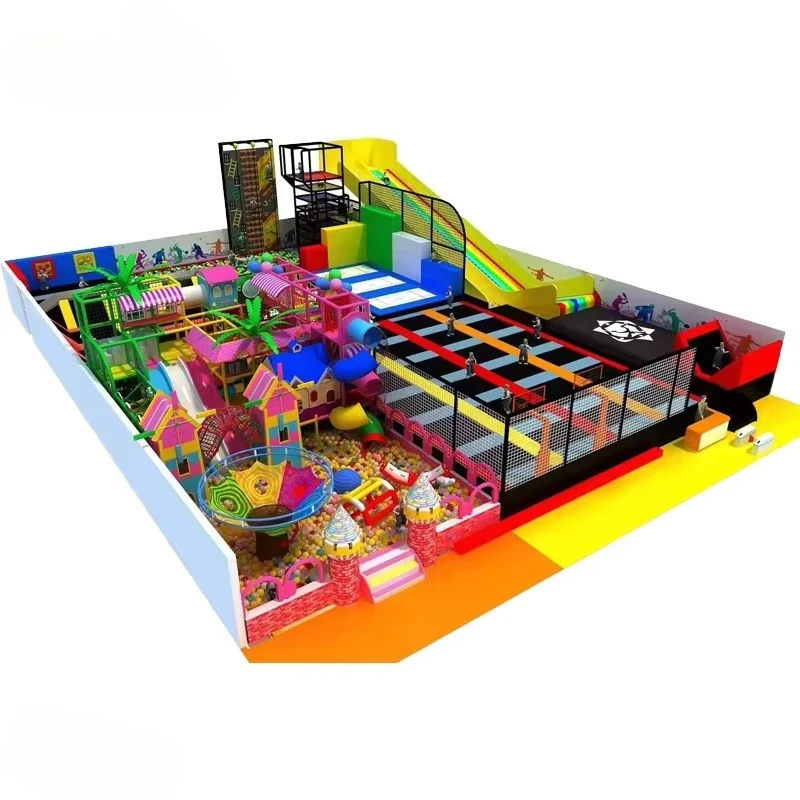 The Best Quality Commercial Indoor/Outdoor Trampoline Park Children's Safety Jumping Trampoline on Sale