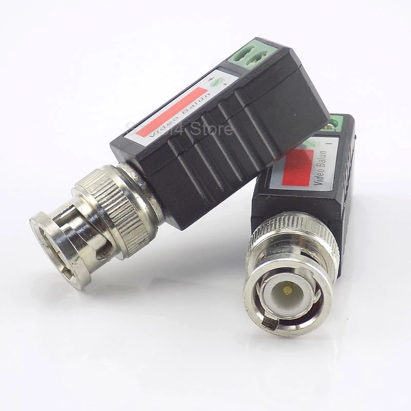 1 paar CCTV video balun Twisted Passieve Transceiver BNC Mannelijke COAX CAT5 Camera UTP Kabel Coaxiale Adapter voor Analoge Cam E4