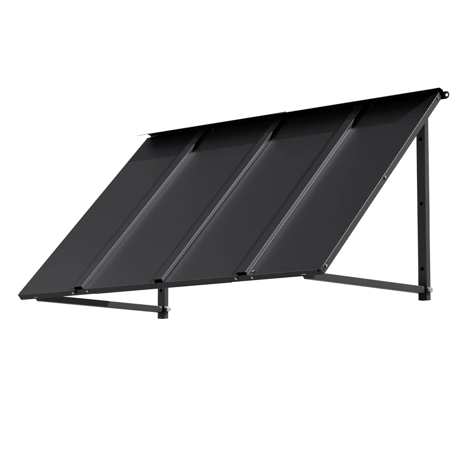Wall‑Mounted Aluminum Door Window Awning, Heavy‑Duty Outdoor Solid Canopy, Weather‑Resistant Sun Rain Shelter for Home Window